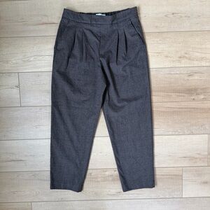 Men's Pleated Dress Pants in Dark Brown